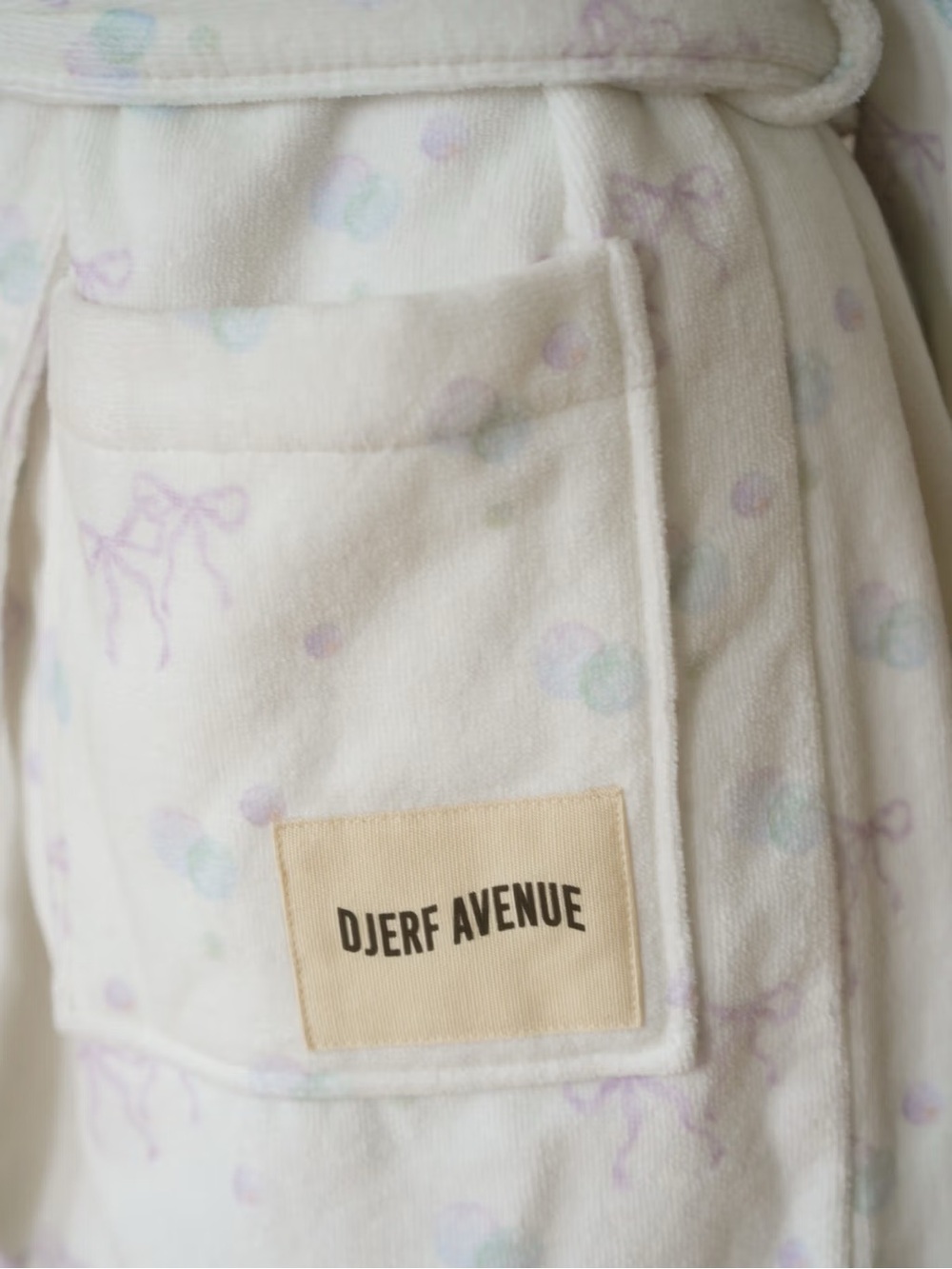 Djerf Avenue Robe Bubble Bliss M-L Terry Organic Cotton Robe NWT
